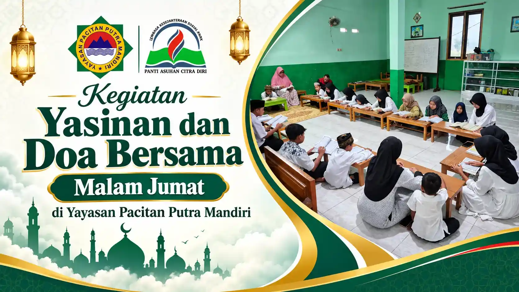 Kegiatan Yasinan dan Doa Bersama Malam Jumat di Yayasan Pacitan Putra Mandiri
